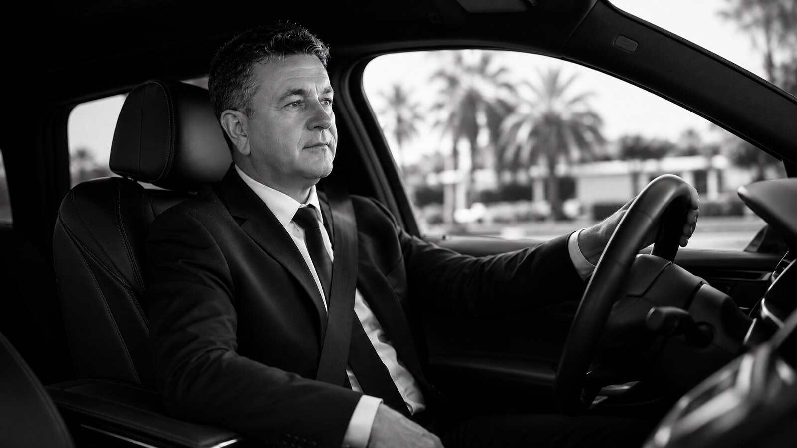 Chauffeur de la Maison au volant